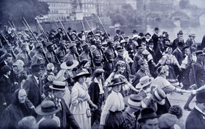 Troupes tchèques rentrant chez elles après la Première Guerre mondiale