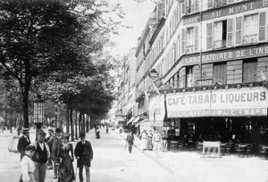 Boulevard de la Villette, Paris, vers 1900 - Photographer French