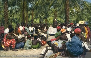Culte chrétien parmi le peuple Krobo dans une plantation de la Côte de l