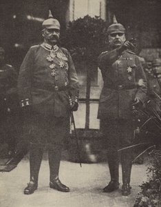 Field-Marshal von Hindenburg et General Ludendorff, commandants de l