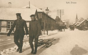 Occupation allemande de Jelgava en Lettonie pendant la Première Guerre mondiale - Photographer German