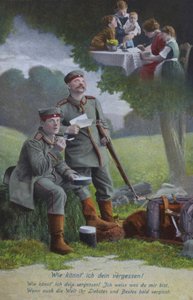 Soldats allemands rêvant de chez eux - Photographer German
