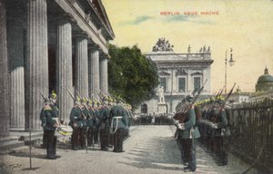Soldats allemands en parade devant la Neue Wache, Berlin