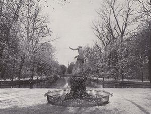 Dans le Tiergarten, Étang aux poissons rouges - Photographer German