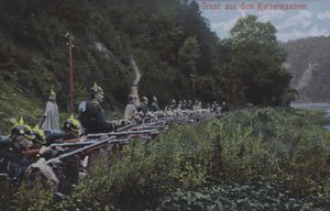 Armée impériale allemande en manœuvres - Photographer German