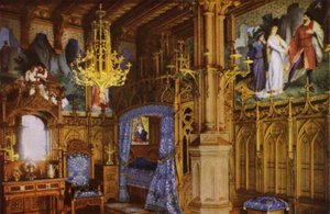 Château de Neuschwanstein : Chambre à coucher - Photographer German