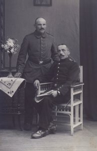 Portrait de deux soldats allemands - Photographer German