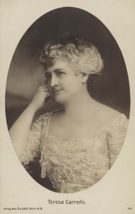 Teresa Carreño, pianiste, chanteuse, compositrice et chef d