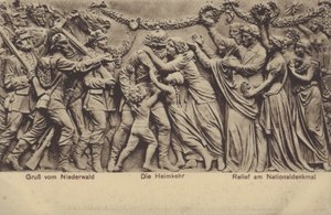 Le retour, relief sur le Nationaldenkmal, monument commémorant l