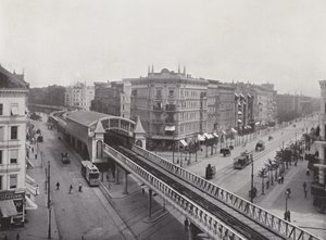 Wiener Strasse Mit Hochbahn-Bahnhof - Photographer German