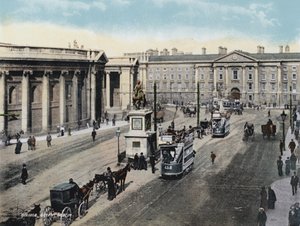 College Green, Dublin (photo couleur) - Photographer Irish