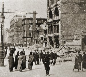 Dublin après le soulèvement de Pâques, avril 1916