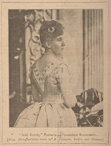 Vicomtesse Gormanston, "Irish Society" [journal] Vol. VII No. 353 13 octobre 1894 - Photographer Irish