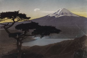 Japon, c.1912 : Mont Fuji depuis le col de Misaka - Photographer Japanese