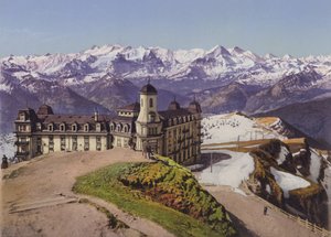 Rigikulm et les Alpes bernoises (colour photo)