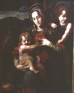 Madone et Enfant avec le jeune Saint Jean-Baptiste - Pier Francesco Foschi