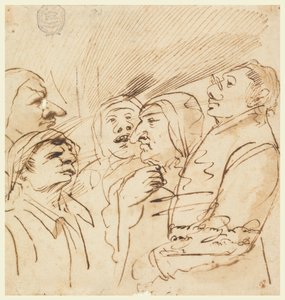 Cinq figures grotesques - Pier Francesco Mola