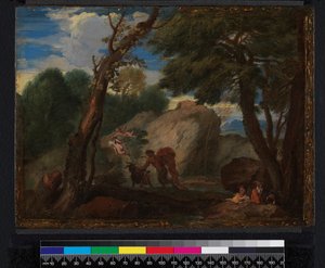 Paysage avec figures mythologiques, avant 1666 - Pier Francesco Mola