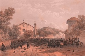 Défense de Varèse par les troupes de Garibaldi - Blaise Nicolas Le Sueur