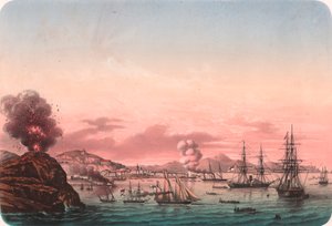 Navires français prenant Kerc, 26 mai - Blaise Nicolas Le Sueur