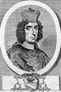 Portrait de Giambattista Rubini (1642-1707), cardinal et évêque italien, gravure - Blaise Nicolas Le Sueur