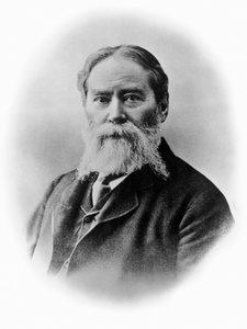Portrait de James Russell Lowell (1819-1891), poète romantique américain, critique, éditeur, abolitionniste et diplomate, photographie