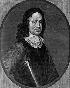 Portrait de John Hampden (vers 1595-1643), homme politique anglais, gravure - Blaise Nicolas Le Sueur