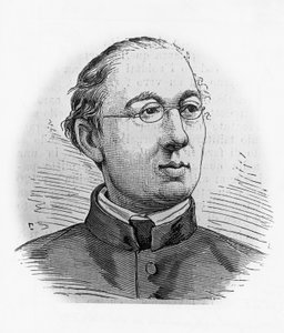 Portrait de Joseph Hergenroether (1824-1890), historien et cardinal allemand, et premier Cardinal-Préfet des Archives du Vatican, gravure - Blaise Nicolas Le Sueur