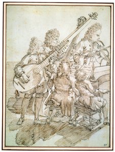 Un Concert, fin 17e ou 18e siècle - Pier Leone Ghezzi