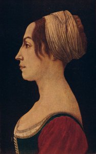 Femme en vert et cramoisi