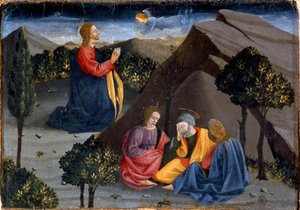 Polyptyque de la Miséricorde : prière au Jardin des Oliviers - Piero della (school of) Francesca