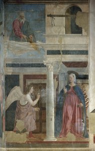 Annonciation - Fresque, c.1455 - Piero della Francesca