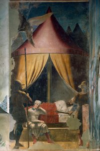 Histoire de la Vraie Croix. Le rêve de Constantin - Piero della Francesca