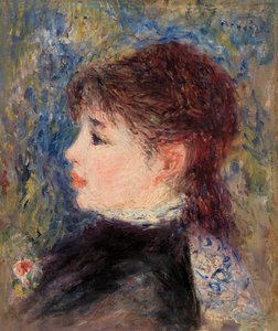 Jeune fille à la rose - Pierre-Auguste Renoir