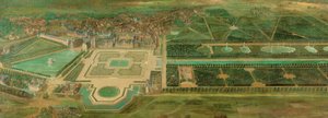 Vue du château de Fontainebleau - Pierre-Denis Martin