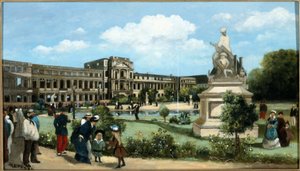 Les ruines du Palais des Tuileries, après l