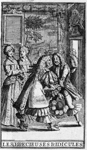 Les Précieuses ridicules de Molière. Gravures de Pierre Brissart pour l