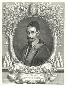 Pape Alexandre VII (gravure) - Pierre (after) Mignard