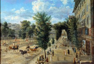 Le Boulevard des Capucines et la rue basse du rempart - Pierre Alexandre Pau de Saint Martin