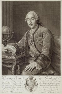 Portrait du prince Dmitriy Mikhailovich Golitsyn 1721-1793 - Pierre Alexandre Tardieu