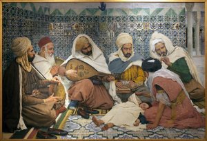 Exorcisme : musiciens arabes chassant les djinns du corps d