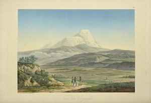 Vue de Cajambe, gravé par Bouquet, illustration de 