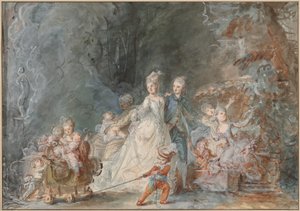 Promenade en famille dans le parc