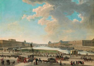 Vue de Paris depuis la Place Dauphine