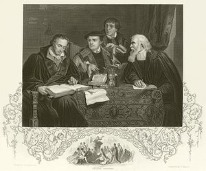 Luther, Melanchthon, Pomeranus et Cruciger - Pierre Antoine Labouchere