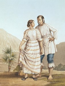 Costume indien mexicain, de 