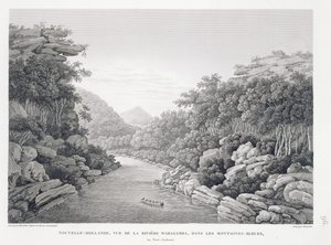 Nouvelle-Hollande : Vue de la rivière Waragamba dans les Blue Mountains, de 
