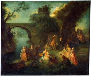 Danse au bord de la rivière, vers 1720-1730