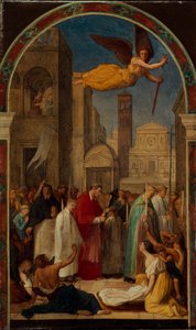 Procession de Saint Charles Borromée pendant la peste de Milan - Pierre Auguste Pichon