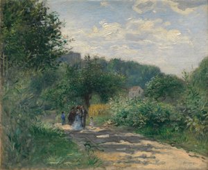 Une route à Louveciennes, vers 1870